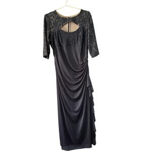 Betsy & Adam Dress/ Mother of the Bride or Groom Dress.  Navy Size 16W